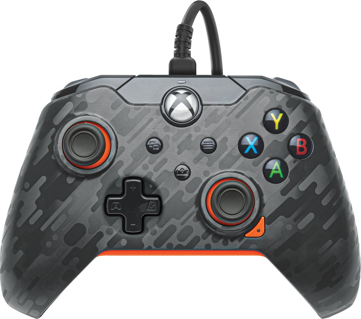 PDP - Bedrade Xbox Controller - Xbox Series X|S & Xbox One - Atomic Carbon