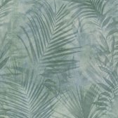 Natuur behang Profhome 374111-GU vliesbehang licht gestructureerd in jungle stijl mat groen blauw grijs 5,33 m2