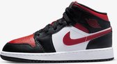 Nike Air Jordan 1 Mid (GS) - Noir/Rouge feu - White - 554725-079 - EUR 38