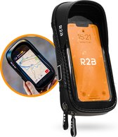 R2B® Robuuste Telefoonhouder Fiets Waterdicht - 360 Graden Rotatie - Gsm Houder Fiets - Accessoires - Fiets Telefoonhouder - Fietshouder - Ook voor scooter & motor - Model Leiden