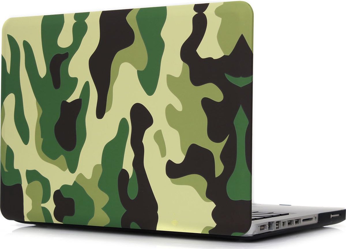 Apple MacBook Pro 15 (2016-2019) Case - Mobigear - Design Serie - Hardcover - Jungle Camauflage - Apple MacBook Pro 15 (2016-2019) Cover