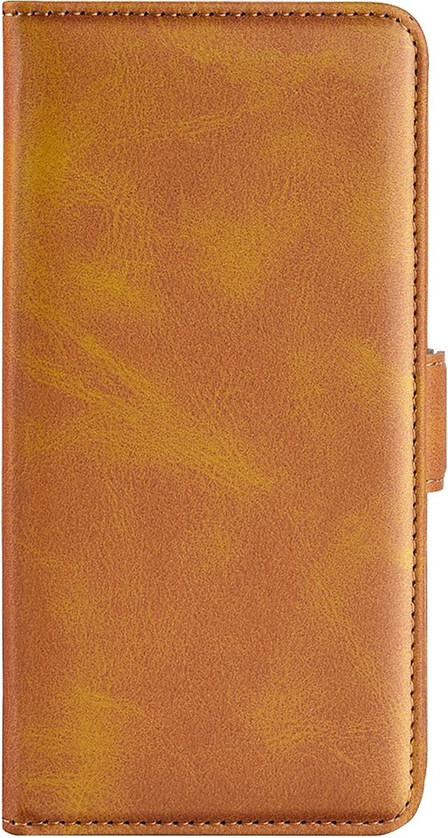 Mobigear Telefoonhoesje geschikt voor Samsung Galaxy A23 Hoesje | Mobigear Slim Magnet Bookcase Portemonnee | Pasjeshouder voor 3 Pasjes | Telefoonhoesje voor Pinpas / OV Kaart / Rijbewijs - Cognac
