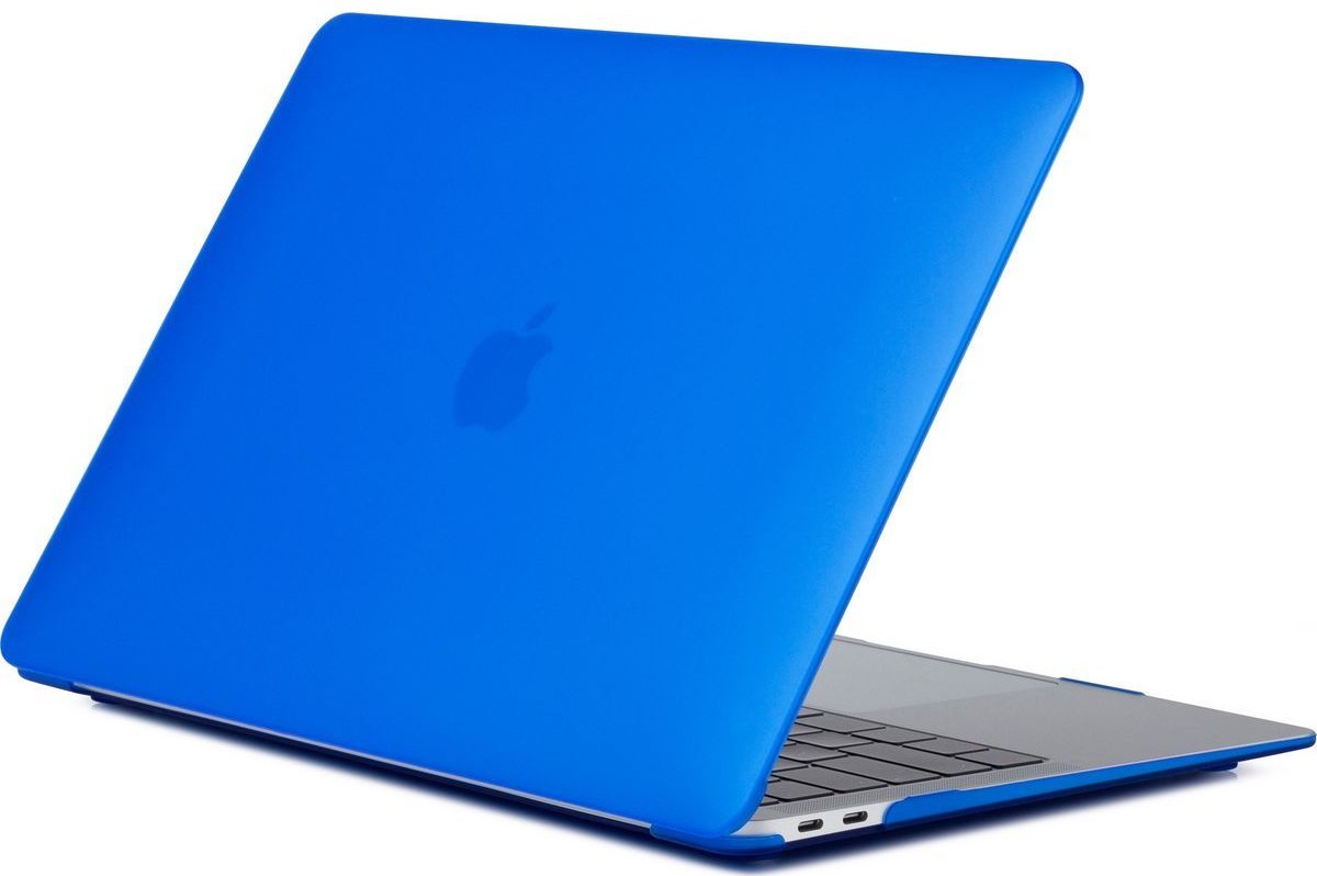 Mobigear - Laptophoes geschikt voor Apple MacBook Air 13 Inch (2018-2020) Hoes Hardshell Laptopcover MacBook Case | Mobigear Matte - Donkerblauw - Model A1932 / A2179 / A2337