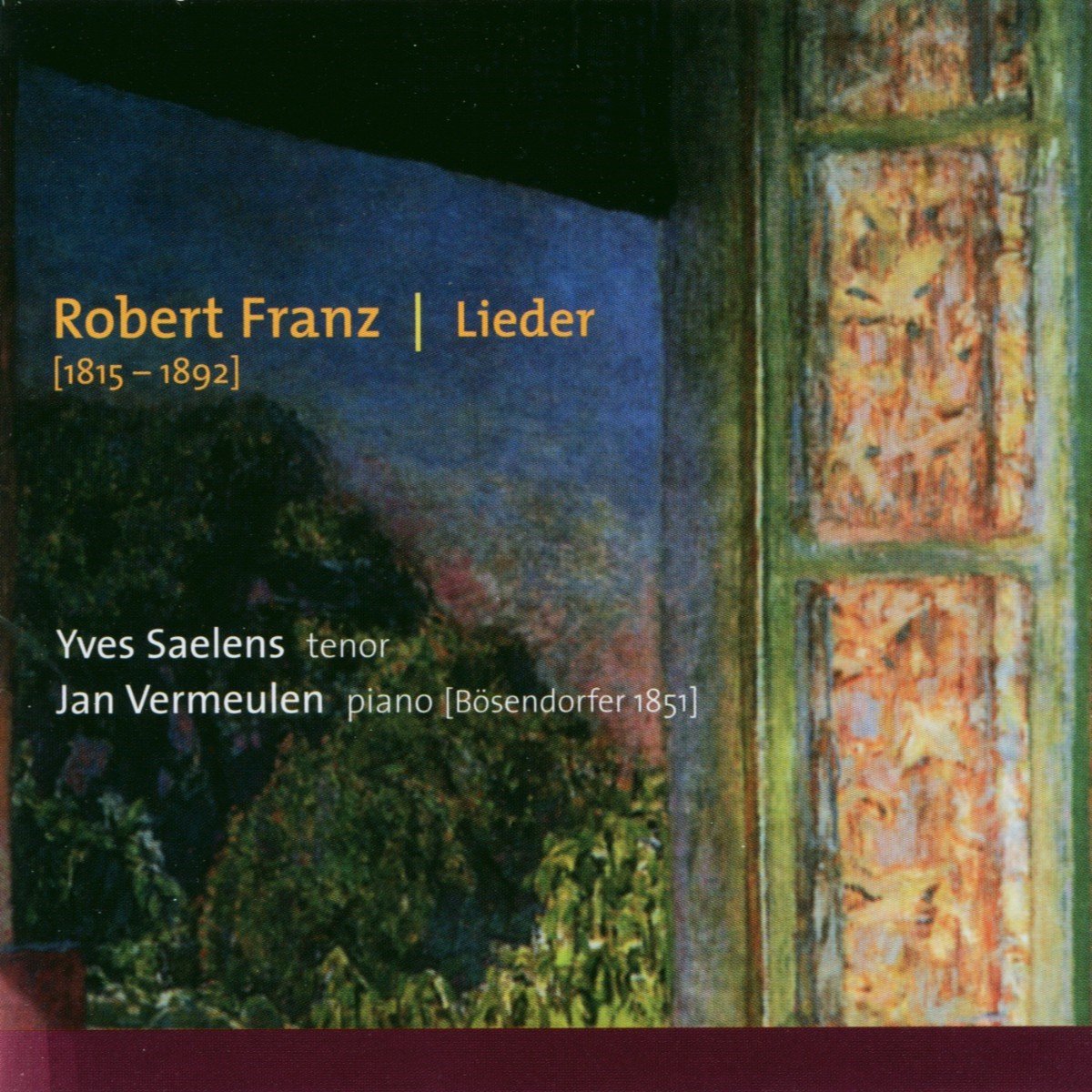 Yves Saelens & Jan Vermeulen - Franz: Lieder (CD)
