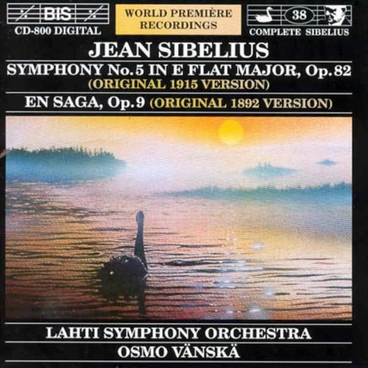 Lahti Symphony Orchestra, Osmo Vänskä - Sibelius: (Compl.Ed. 38), Symphony No.5 In E (CD)