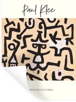 Muurstickers - Sticker Folie - Kunst - Paul Klee - Comedians handbill - 60x80 cm - Plakfolie - Muurstickers Kinderkamer - Zelfklevend Behang - Zelfklevend behangpapier - Stickerfolie