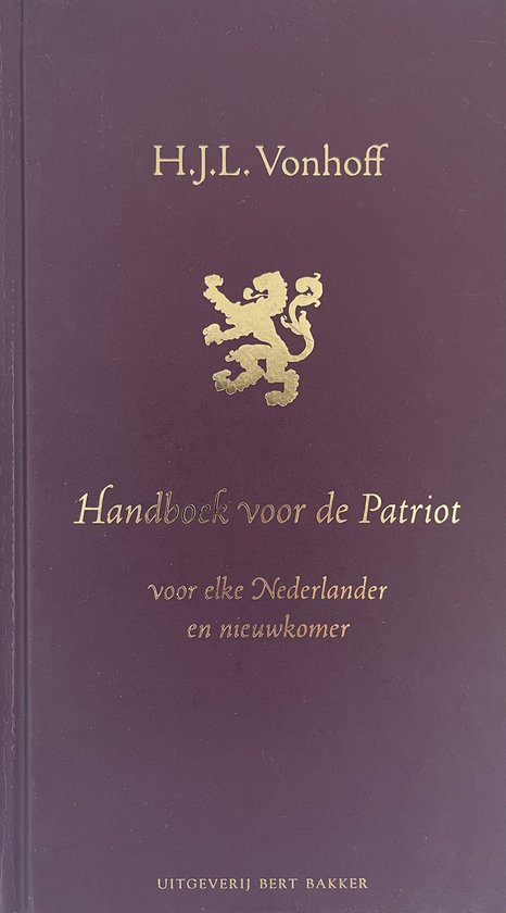 Cover van het boek 'Handboek voor de patriot'