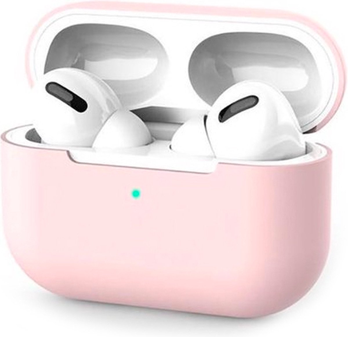 Airpods Pro Hoesje Siliconen Case - Licht Roze - Airpod hoesje geschikt voor Apple AirPods Pro