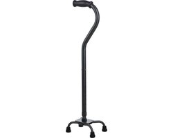 Moretti stalen vierpoot wandelstok 226 KG max gebruikersgewicht