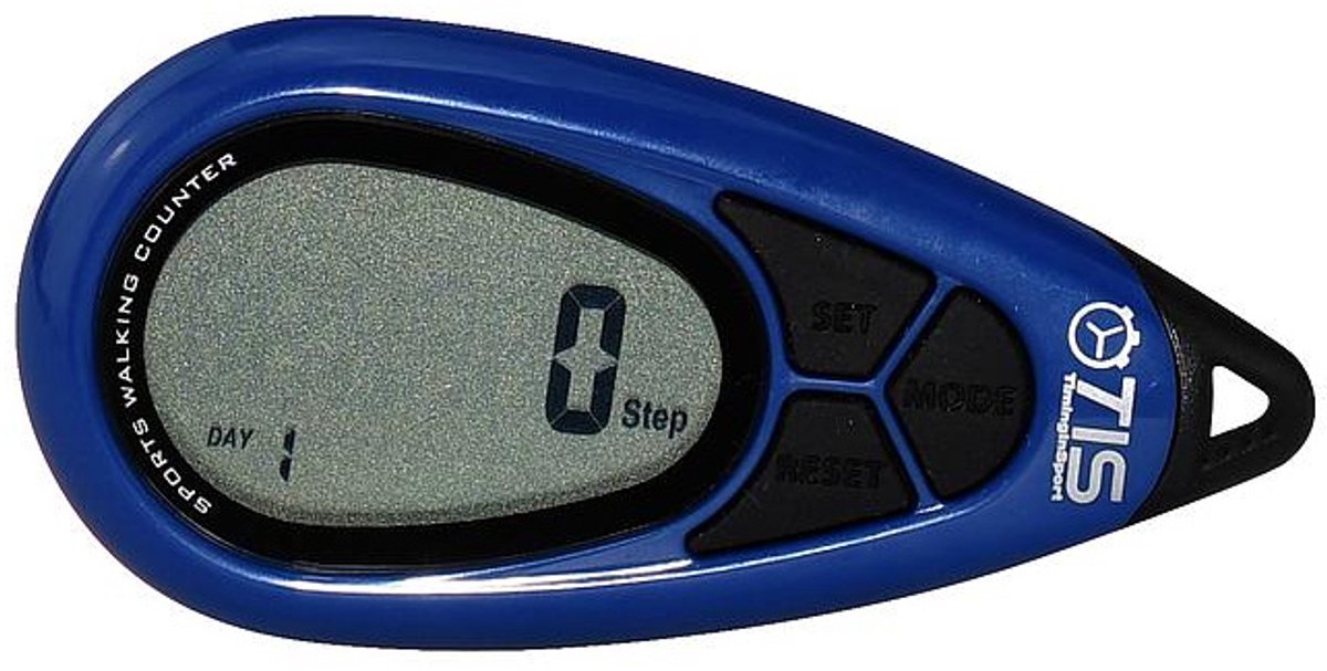 Tis Stappenteller Pro 077 3D - 8 centimeter - blauw - pedometer