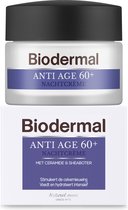Biodermal Anti Age nachtcrème 60+, 50 ml - Nachtcrème met niacinamide en Sheaboter, Stimuleert de celvernieuwing, Voedt en hydrateert intensief