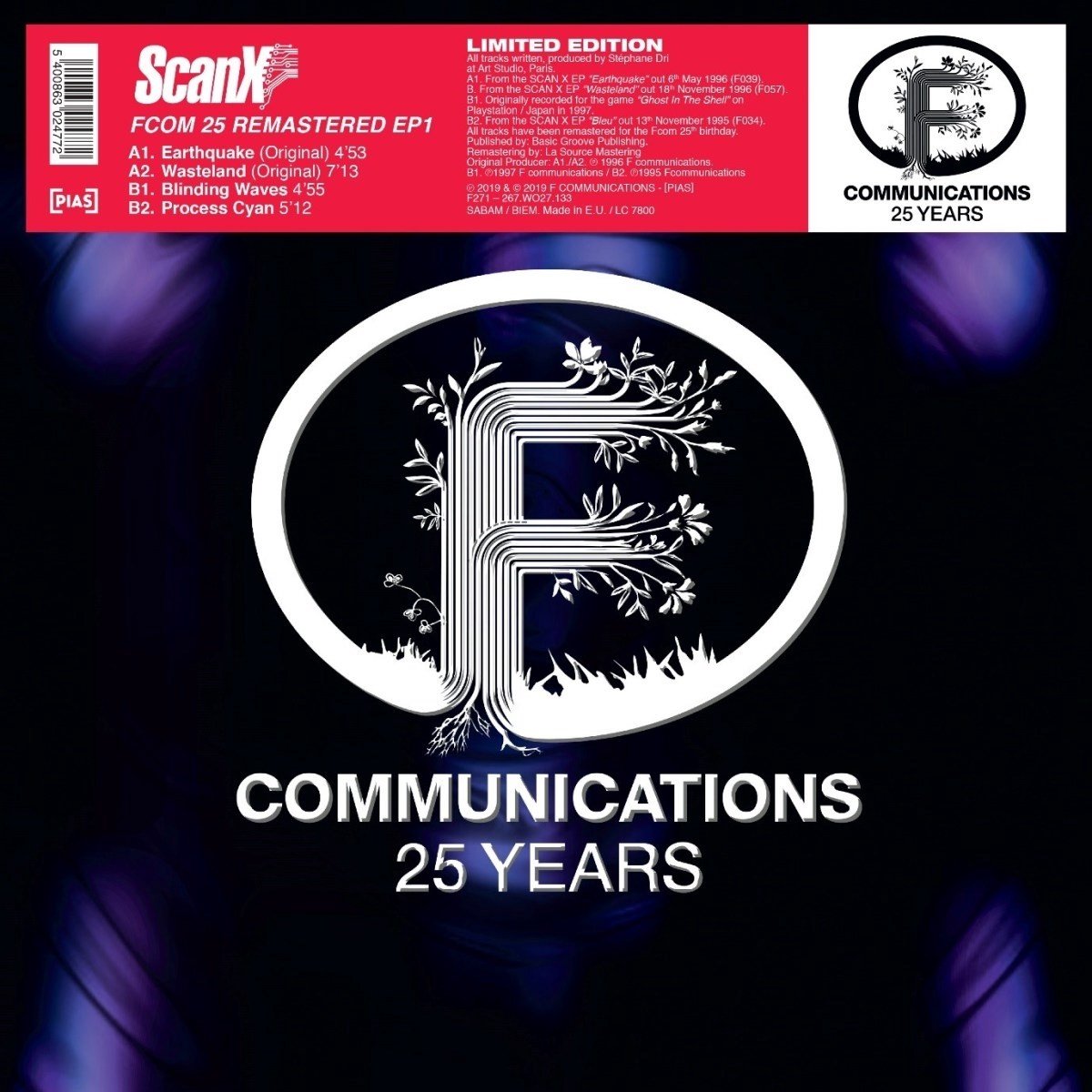Scan X - F Com Remastered EP1 (12" Vinyl Single) (Limited Edition) (Remastered)