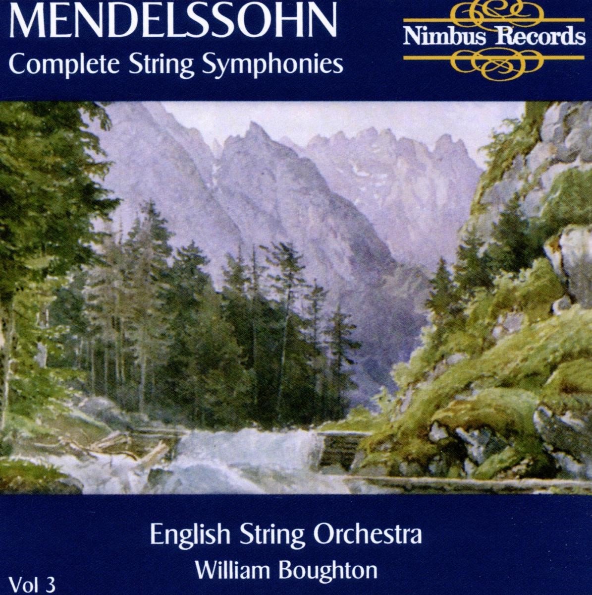 English String Orchestra, William Boughton - Mendelssohn: Complete String Symphonies Vol. 3 (CD)