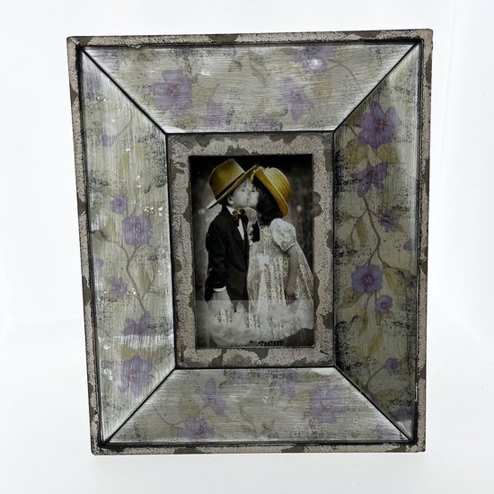 AL - Cadre photo en bois coloré - 10 x 15 cm