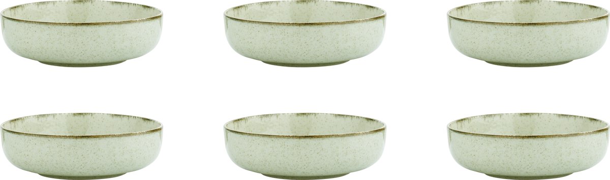 Cactula Kitchen Trend servies Zeegroen Ocean kom 15 cm set van 6