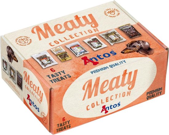 Antos cadeaubox met hondensnacks gedroogd Vlees - hondensnacks