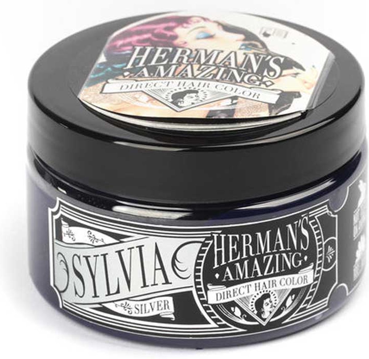 Hermans Amazing Haircolor Semi permanente haarverf Sylvia Silver Zilverkleurig
