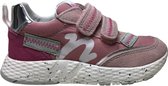 Naturino mt 24 velcro's lederen sneakers Delt roze zilver