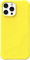UAG Hoesje geschikt voor Apple iPhone 13 Pro Max Telefoonhoesje Flexibel TPU | UAG [U] Dot Backcover Shockproof | Schokbestendig iPhone 13 Pro Max Telefoonhoesje | Anti Shock Proof - Acid | Geel