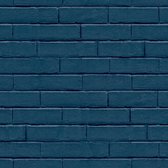 Noordwand Behang Good Vibes Brick Wall blauw