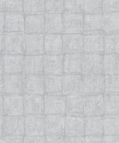Botanica - Tegels - Wallpaper - Wanddecoratie - Vliesbehang - Grijs - 0,53 x 10,05 M.