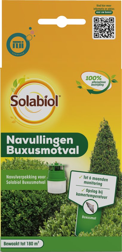 Solabiol Buxatrap Buxusval Navulling - 2 Stuks - Buxusmot Bestrijden - Voldoende voor 3 Maanden - Voor 180m² - Solabiol