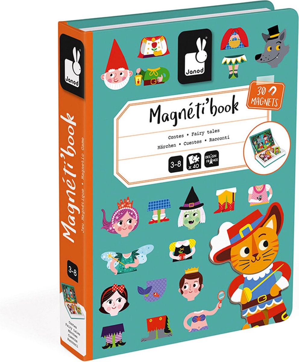 Janod - Magnetibook - Sprookjes - Magneetboek Speelset — afbeelding 5