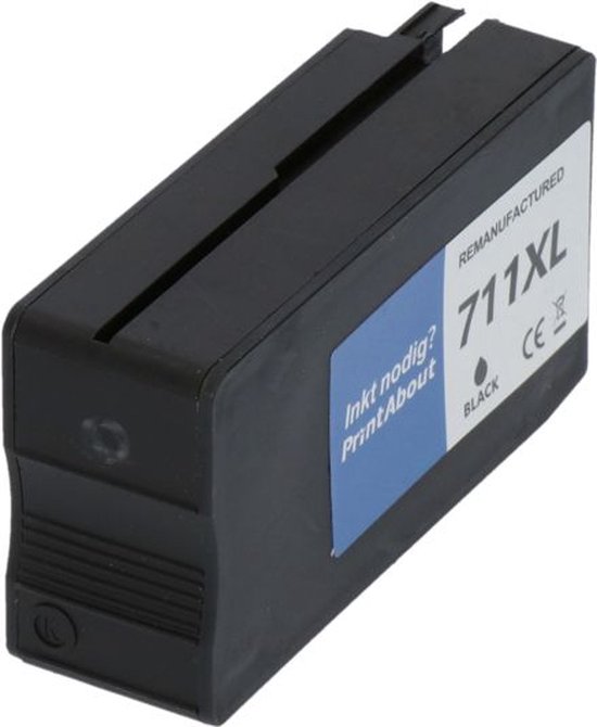 Cart. De Tinta P/ Hp 711K - (Cz133A) - (80 Ml) - Negro