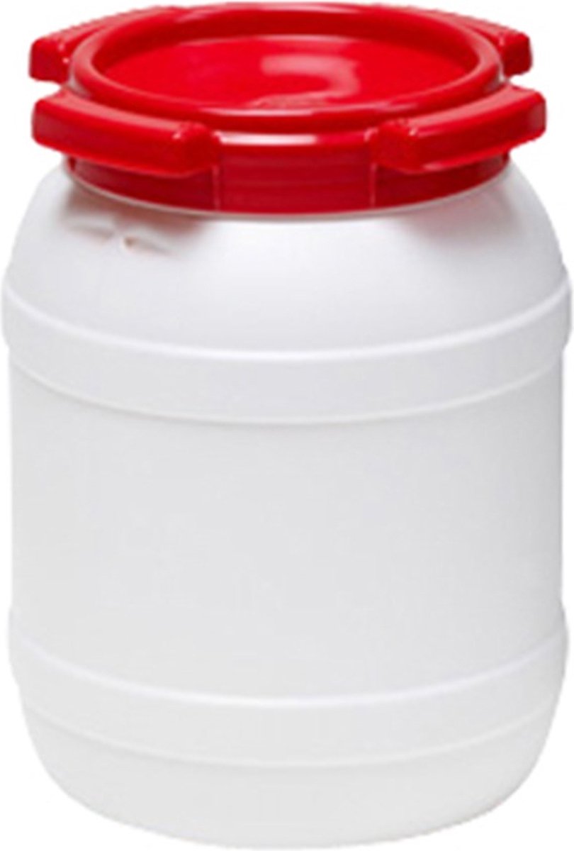Koetsveld 12.7006 Wijdmonds vat met rode schroefdeksel - 6.5 liter