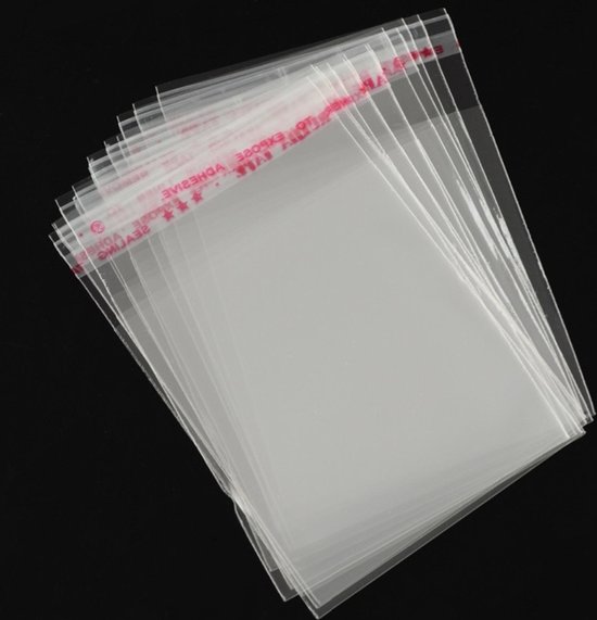 Cellofaan zakjes ○ 6x6 cm ○ met plakstrip "MULTIPLAZA" Transparant ○ 50  STUKS ○... | bol.com