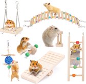Nobleza ZZS - Hamster Speelgoed set - Houten Knaagdieren Speelgoed