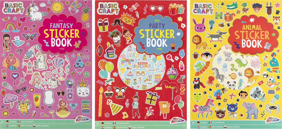 Stickerboek voor Kinderen 3pcs - Stickers Kinderen Knutselen - Stickers Meisjes - Creatief met Stickers Kids - Geschikt als beloningsstickers — afbeelding 2