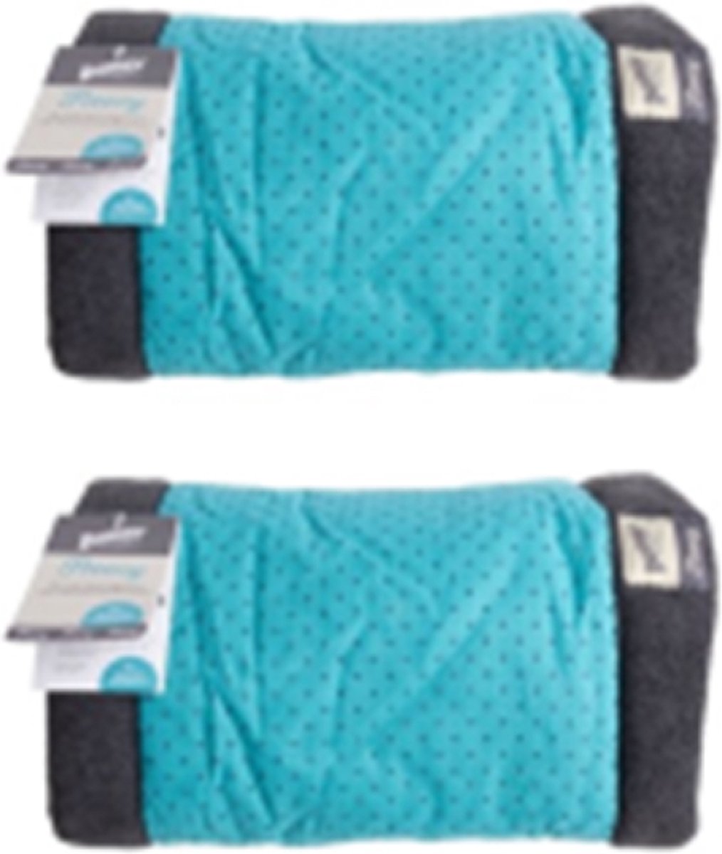 2x Bunny Nature Fleecy Turquoise – Bodembedekking voor knaagdier- 31x24cm