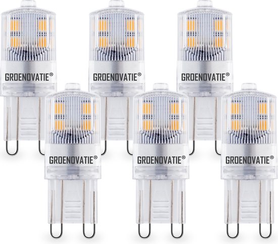Groenovatie G9 LED Lamp - 2W - Warm Wit - Extra Klein - 6-Pack