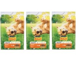 3x Bonzo (Friskies) Droog Senior Kip en Groenten - Hondenvoeding - 3kg