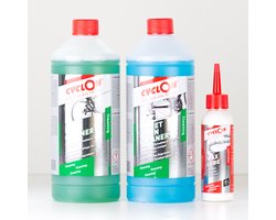 Cyclon "Voordeelpakket" Bike Cleaner 1L + Bionet Chain Cleaner 1L + Wax Lube 125ml