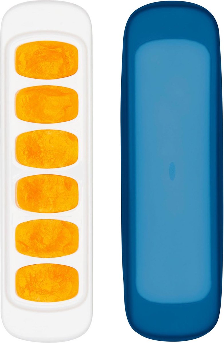 Goedkoopste OXO tot Babyvoeding diepvriesbakjes - Bewaarbakjes Babyvoeding -Moedermelk met siliconen deksel 6x22 ml - Navy