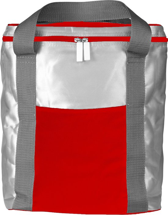 Koeltas rood/zilver met 2 stuks flexibele koelelementen 15 liter van KOEL — afbeelding 2
