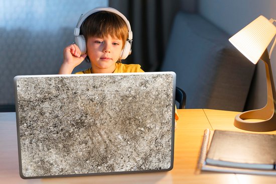 Autocollant d’ordinateur portable - 15,6 pouces - Béton - Rouille - Industriel - 36x27,5cm - Autocollants pour ordinateur portable - Peau d’ordinateur portable - Couverture