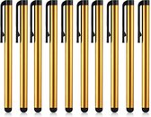 NLB 10 x Light Gold Stylus pen universal - stylet pour écran tactile - stylet universel pour smartphone et tablette - stylets - stylet pour tablette - stylet pour ordinateur portable
