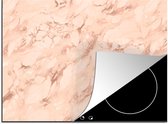 KitchenYeah® Inductie beschermer 58.3x51.3 cm - Marmer print - Roségold - Patronen - Luxe - Kookplaataccessoires - Afdekplaat voor kookplaat - Inductiebeschermer - Inductiemat - Inductieplaat mat