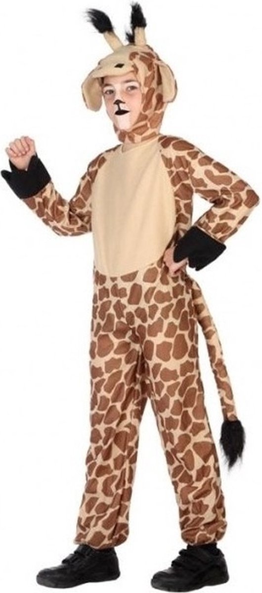 Atosa Dierenpak giraffe - onesie verkleedkostuum - voor kinderen - carnavalskleding - dieren kostuums 116