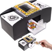 pymiq® Kaartenschudmachine - Set - Inclusief Spel Kaarten En 4 Batterijen - Kaartenschudder - Schudmachine - Kaarten - Poker