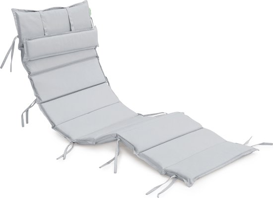 Gardenista Coussin de chaise longue de Luxe Oreiller amovible pour chaise  longue... | bol