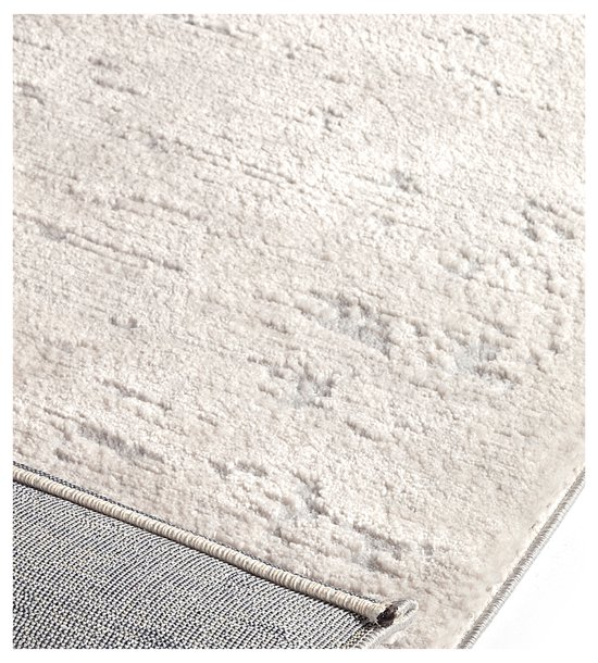 Tapis Salon à Poils Courts Crème 120 X 170 cm, Tapis Chambre Moderne, Tapis de Sol Super Doux