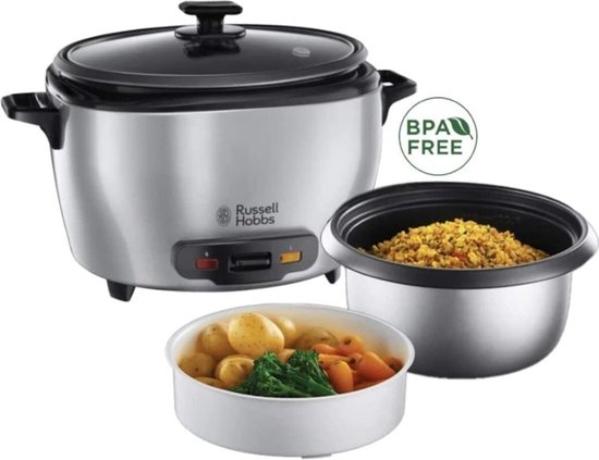 Russell Hobbs Large rijstkoker 14 porties 27040-56 • Wit • de Bijenkorf