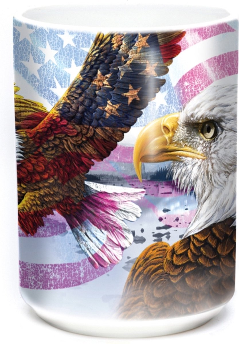 Mok Eagle Flag Collage 440 ml