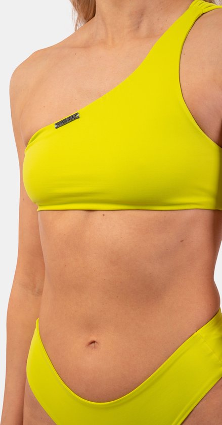Fitness – One Shoulder Top Bikini Groen – NEBBIA 448-M
