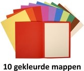 10 x Inlegmap Exacompta Flash 220 - assorti 10 kleuren
