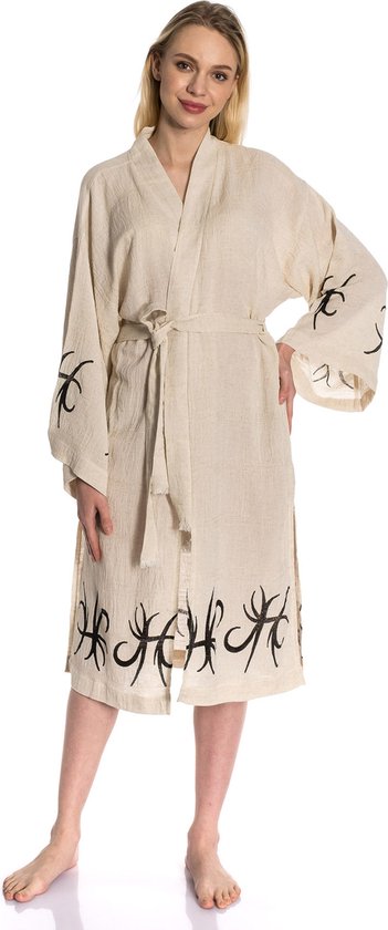 Lubna Home Morning Badjas - robe de plage TAILLE UNIQUE